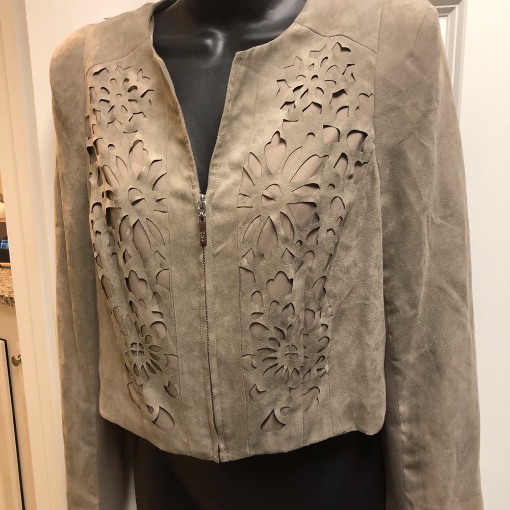 Jessica Simpson Suede Jacket. Petite Small.